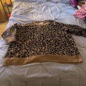 Old navy leopard sweater